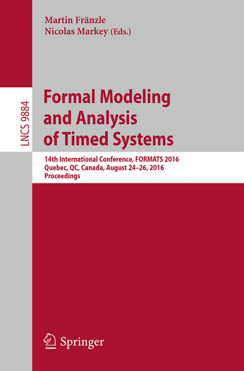 Formal Modeling and Analysis of Timed Systems - 