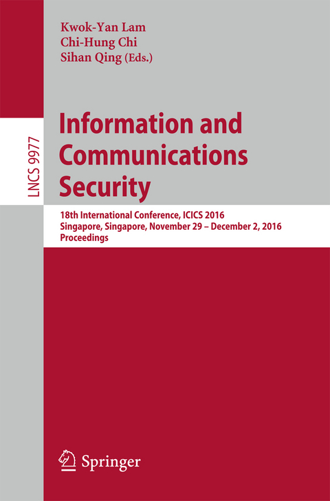 Information and Communications Security - 