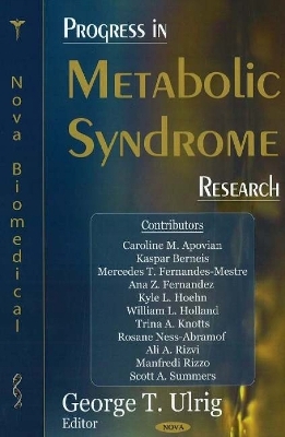 Progress in Metabolic Syndrome Research - 