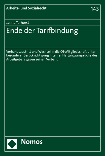 Ende der Tarifbindung - Janna Terhorst