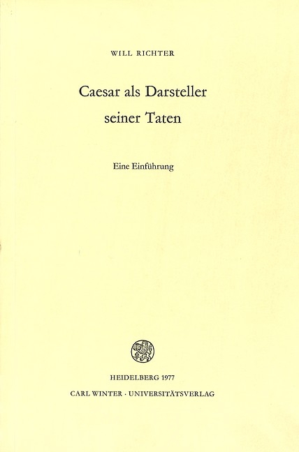 Caesar als Darsteller seiner Taten - Will Richter