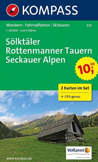 KOMPASS Wanderkarte Sölktäler - Rottenmanner Tauern - Seckauer Alpen - 