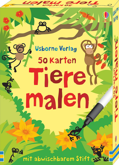 50 Karten: Tiere malen - Fiona Watt