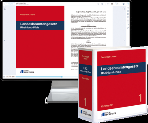 Landesbeamtengesetz Rheinland-Pfalz – Print + Digital - Walter Grabendorff, Paul Arend, Burkhard Müller, Harald Pitzer