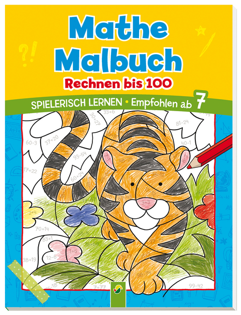 Mathe Malbuch - Rechnen bis 100