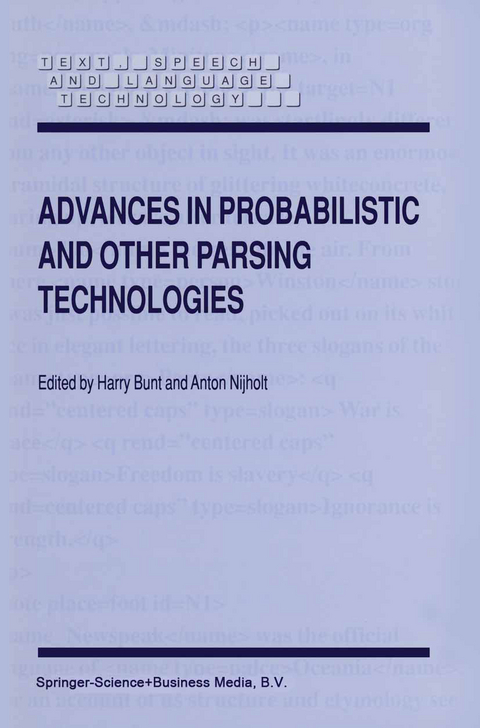 Advances in Probabilistic and Other Parsing Technologies - 