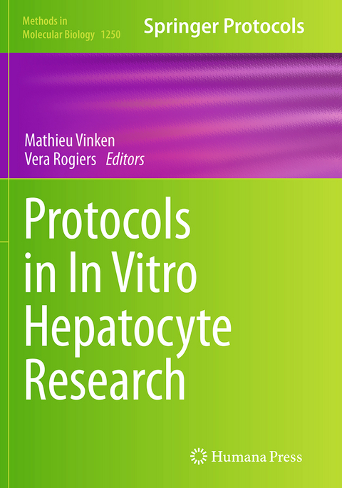 Protocols in In Vitro Hepatocyte Research - 