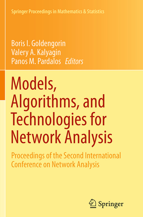 Models, Algorithms, and Technologies for Network Analysis - 