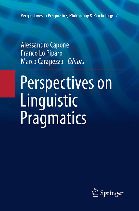 Perspectives on Linguistic Pragmatics - 