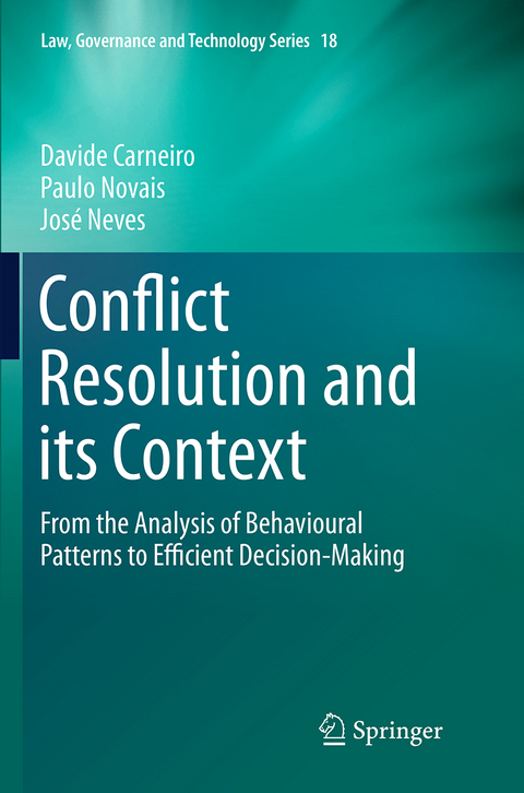 Conflict Resolution and its Context - Davide Carneiro, Paulo Novais, José Neves