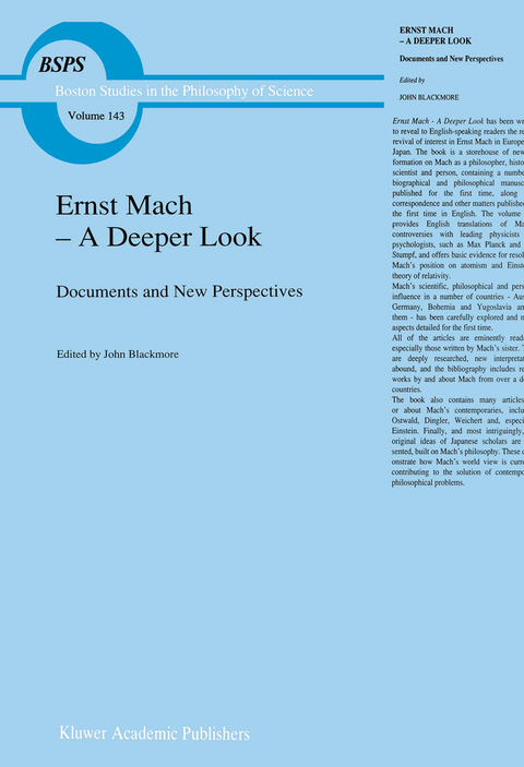 Ernst Mach — A Deeper Look - 