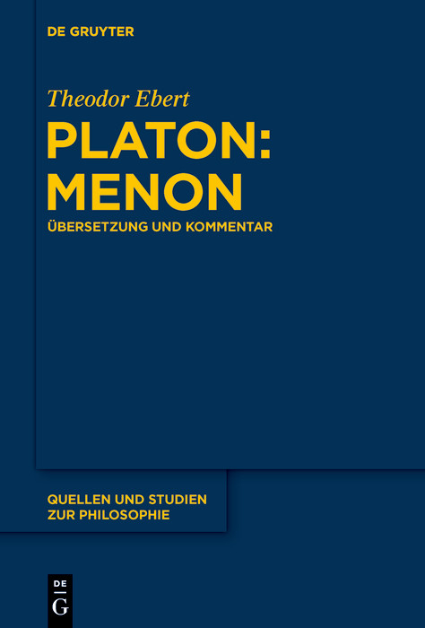 Platon: Menon -  Theodor Ebert