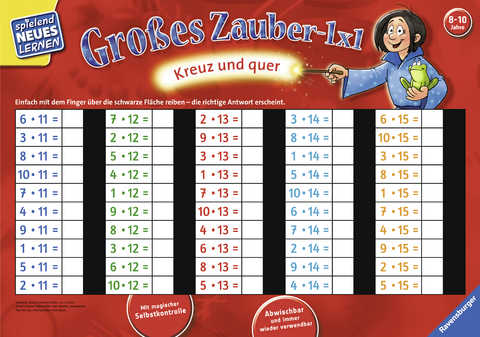 Großes Zauber-1x1: Kreuz und quer