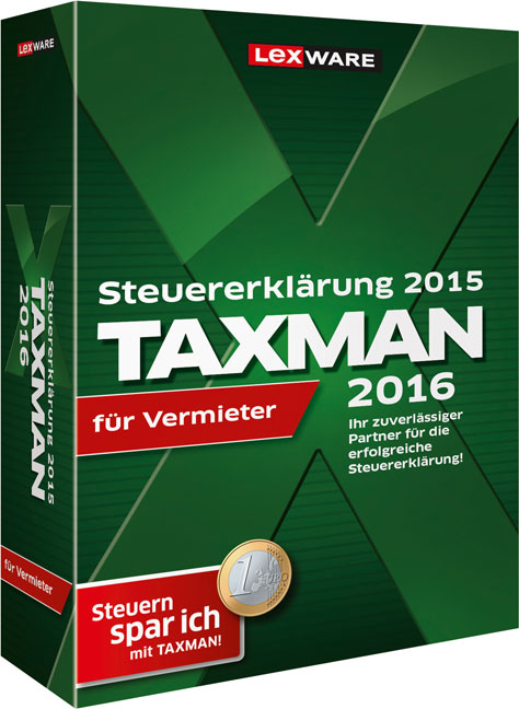 TAXMAN 2016 für Vermieter.