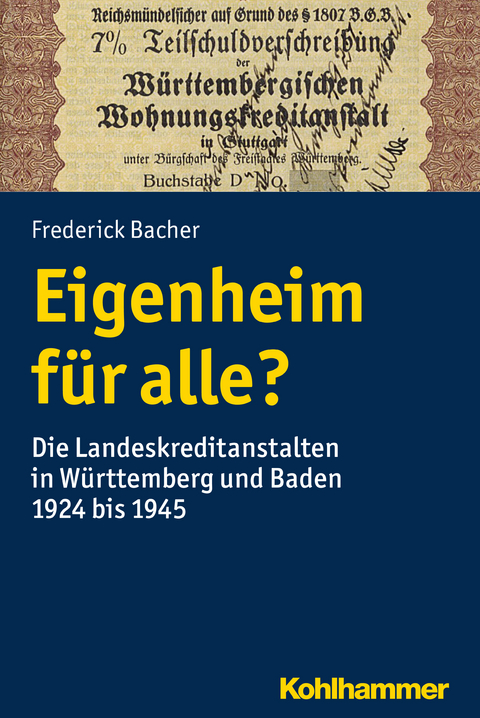 Eigenheim für alle? - Frederick Bacher