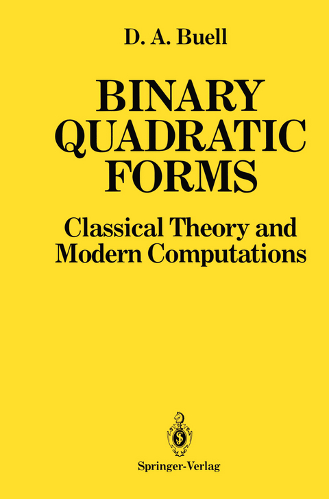 Binary Quadratic Forms - Duncan A. Buell