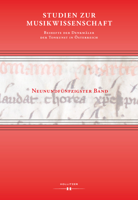 Studien zur Musikwissenschaft - Beihefte der Denkmäler der Tonkunst in Österreich. Band 59 - 