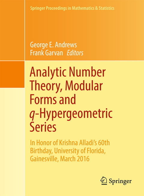 Analytic Number Theory, Modular Forms and q-Hypergeometric Series - 