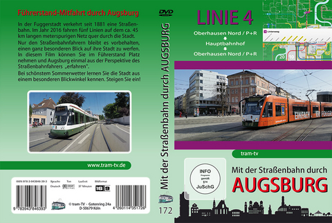 Mit der Straßenbahn durch Augsburg - Linie 4