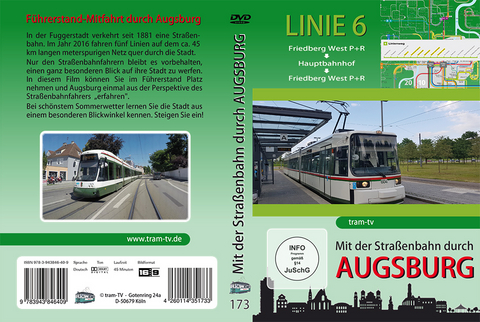 Mit der Straßenbahn durch Augsburg - Linie 6