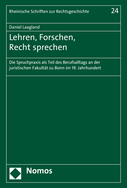 Lehren, Forschen, Recht sprechen - Daniel Laagland