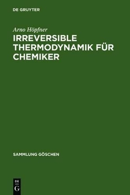 Irreversible Thermodynamik für Chemiker - Arno Höpfner