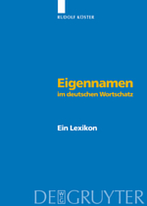 Eigennamen im deutschen Wortschatz - Rudolf Köster