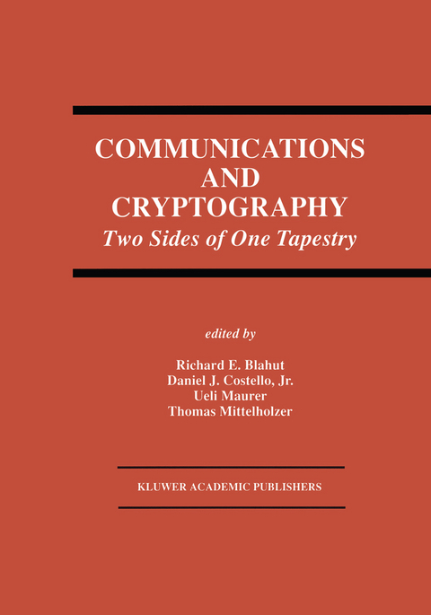 Communications and Cryptography - 