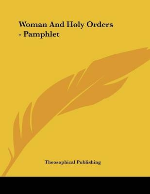 Woman And Holy Orders - Pamphlet - 