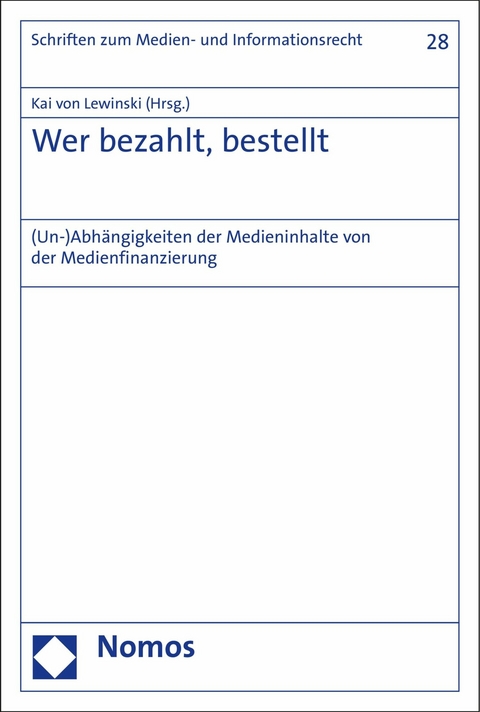 Wer bezahlt, bestellt - 