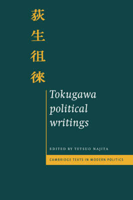 Tokugawa Political Writings - 