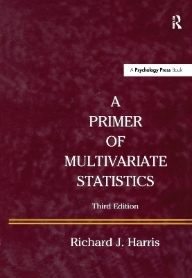 A Primer of Multivariate Statistics - Richard J. Harris