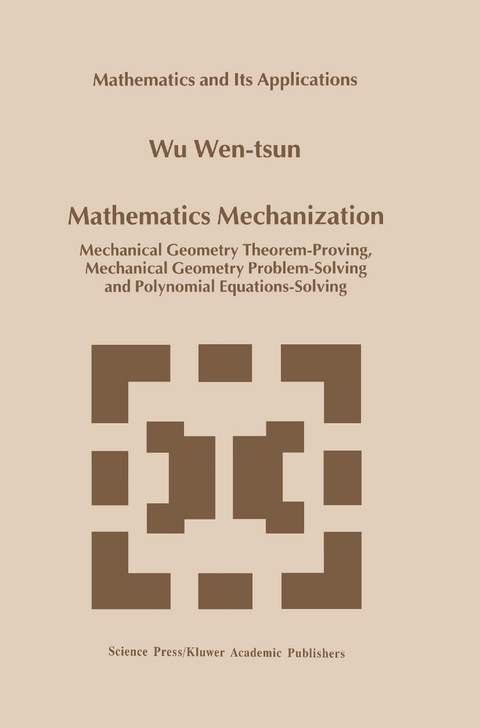 Mathematics Mechanization -  WU WEN-TSUN