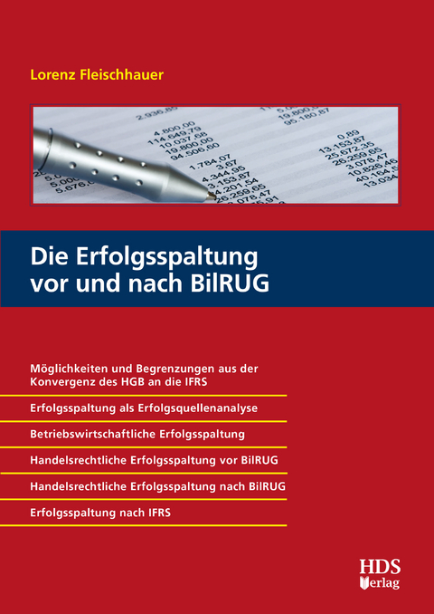 Die Erfolgsspaltung vor und nach BilRUG -  Lorenz Fleischhauer