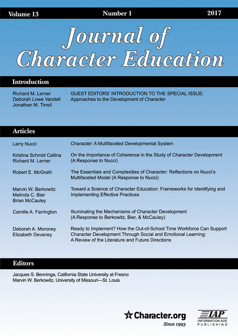 Journal of Character Education - 