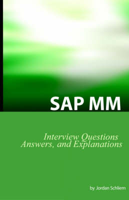 SAP MM Certification and Interview Questions - Jordan Schliem