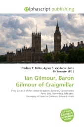 Ian Gilmour, Baron Gilmour of Craigmillar - 