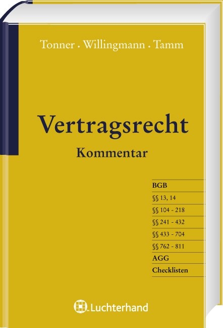 Vertragsrecht - Klaus Tonner, Armin Willingmann, Marina Tamm