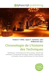 Chronologie de L'histoire des Techniques - 