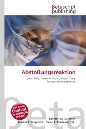 Abstoungsreaktion - Lambert M Surhone, Miriam T Timpledon, Susan F Marseken