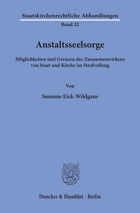 Anstaltsseelsorge. - Susanne Eick-Wildgans