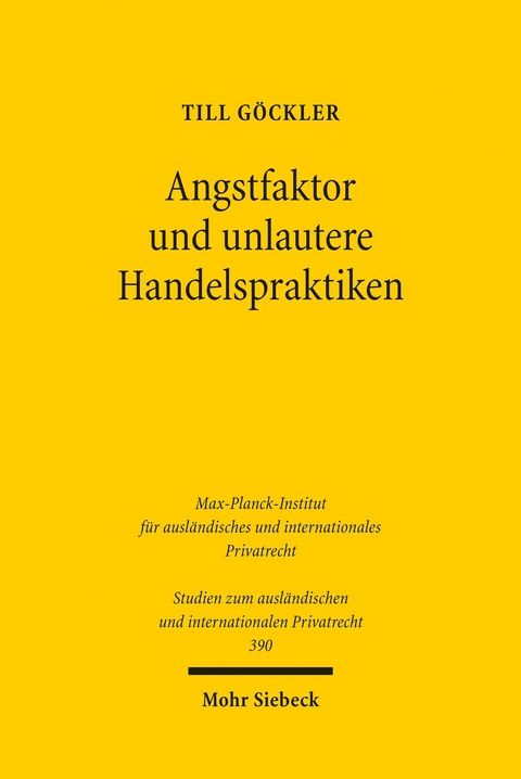 Angstfaktor und unlautere Handelspraktiken -  Till Göckler