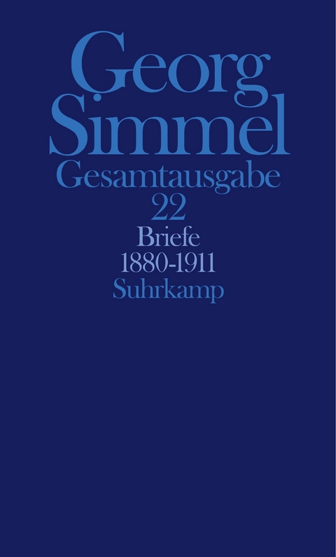 Gesamtausgabe in 24 Bänden - Georg Simmel