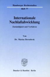 Internationale Nachlaßabwicklung. - Marius Berenbrok