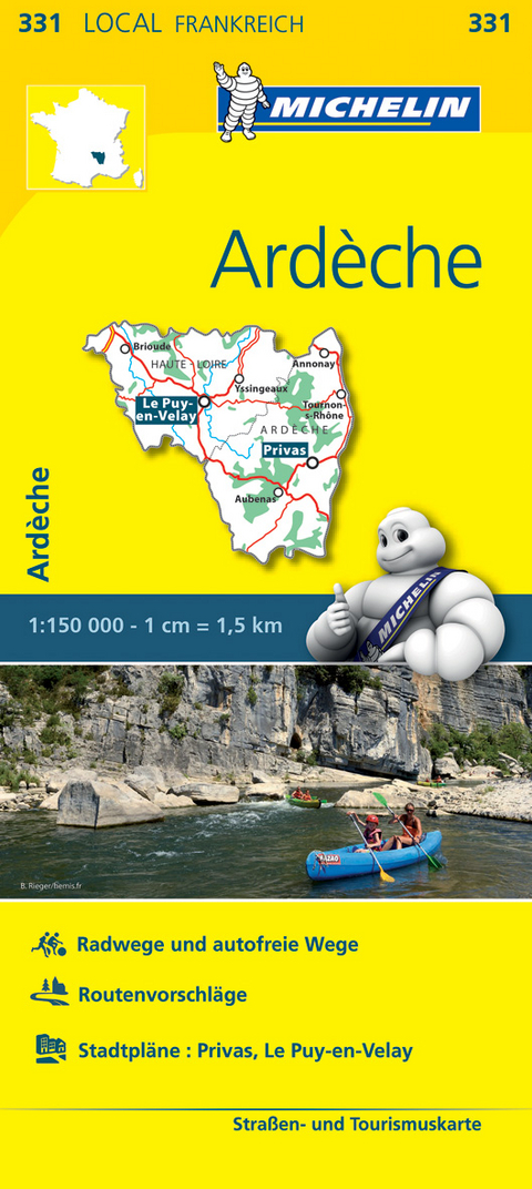 Michelin Karte Ardèche