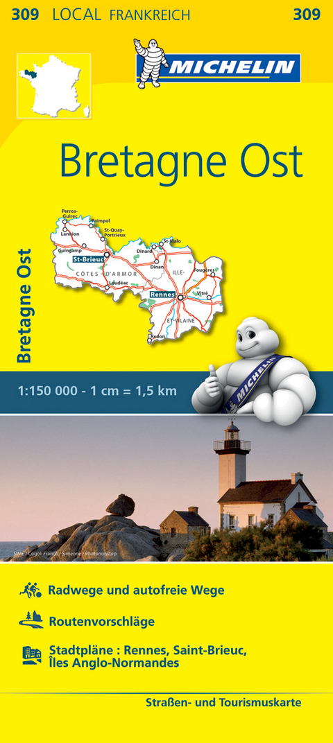 Michelin Karte Bretagne Ost - 