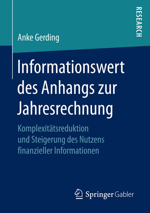 Informationswert des Anhangs zur Jahresrechnung - Anke Gerding