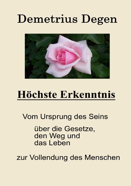 Höchste Erkenntnis - Demetrius Degen