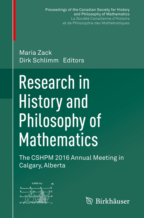 Research in History and Philosophy of Mathematics - 