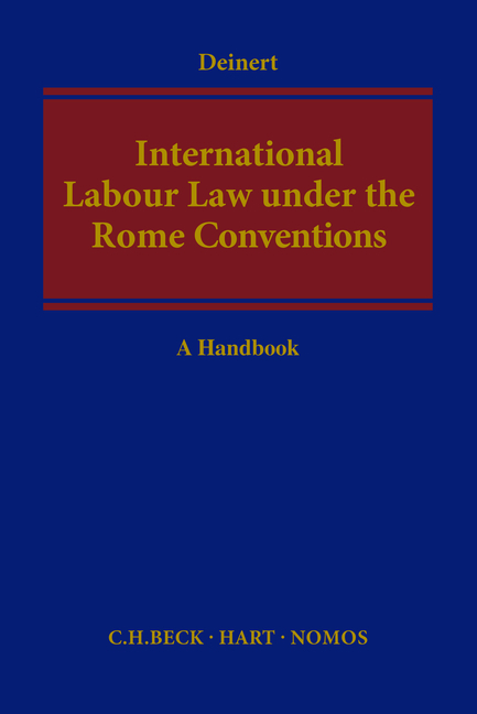 International Labour Law under the Rome Conventions - Olaf Deinert